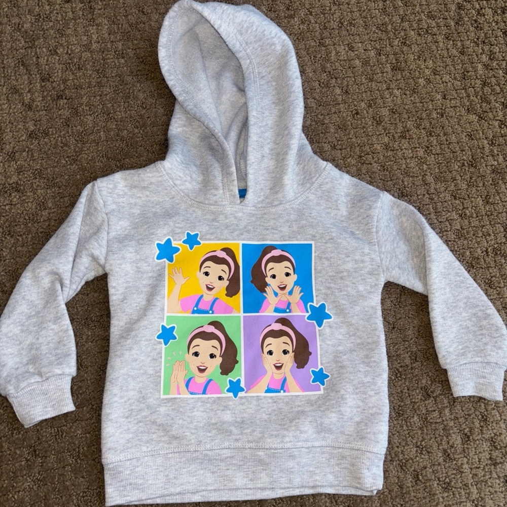 Ms Rachel toddler 2T Kids Gray Hoodie Sweatshirt YouTube